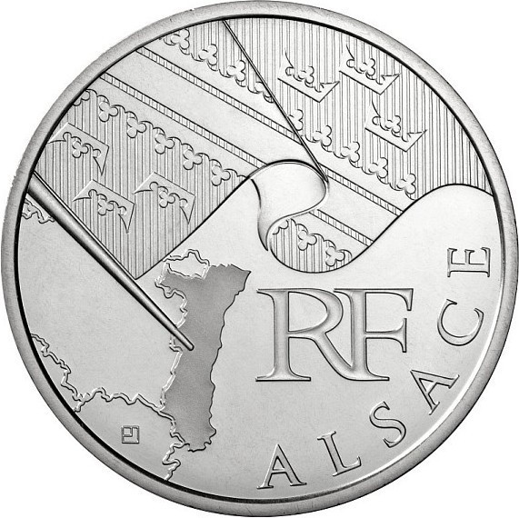 10 euros France Les euros des régions 2010 Alsace 2010