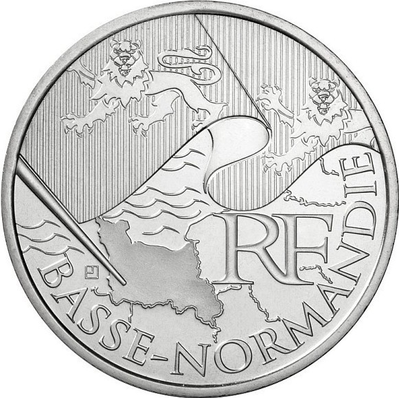 10 euros France Les euros des régions 2010 Basse-Normandie 2010