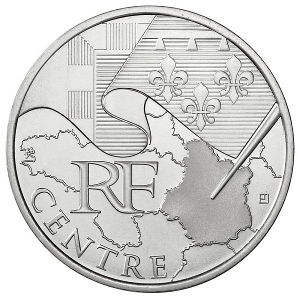 10 euros France Les euros des régions 2010 Centre 2010