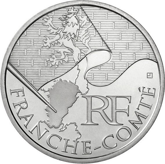 10 euros France Les euros des régions 2010 Franche-Comté 2010