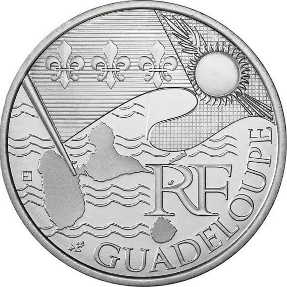 10 euros France Les euros des régions 2010 Guadeloupe 2010