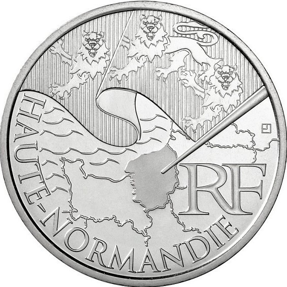 10 euros France Les euros des régions 2010 Haute-Normandie 2010