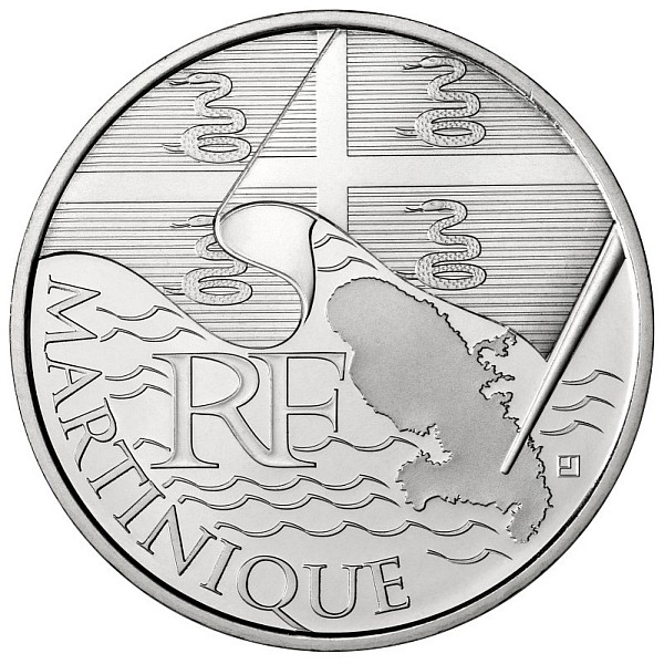 10 euros France Les euros des régions 2010 Martinique 2010