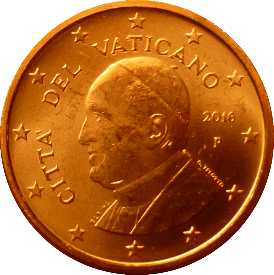 1 Cent Vatican François 2016