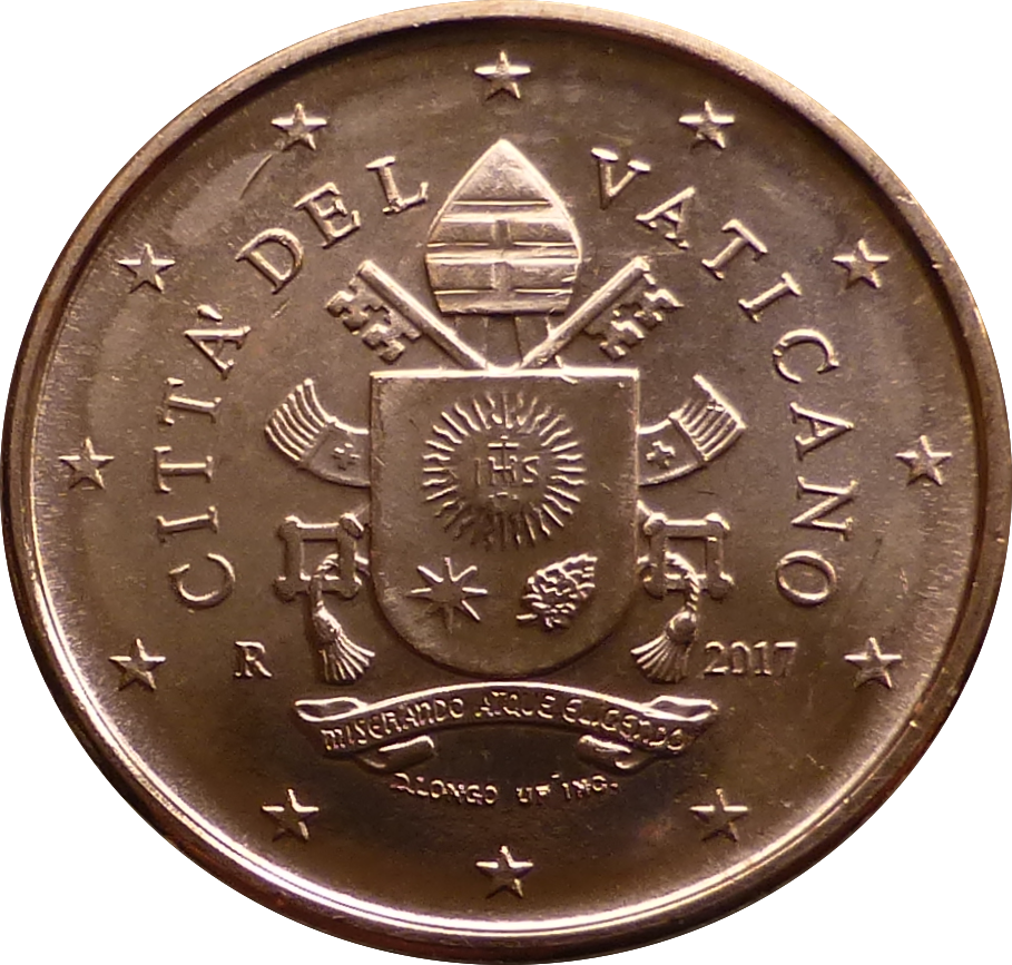 1 Cent Vatican Les armoiries du pape François 2020