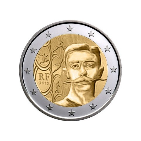 2 Euro France 150ème Anniversaire de la Naissance de Pierre de Coubertin 2013