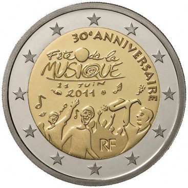 2 Euro France 30 ans de la Fête de la Musique 2011