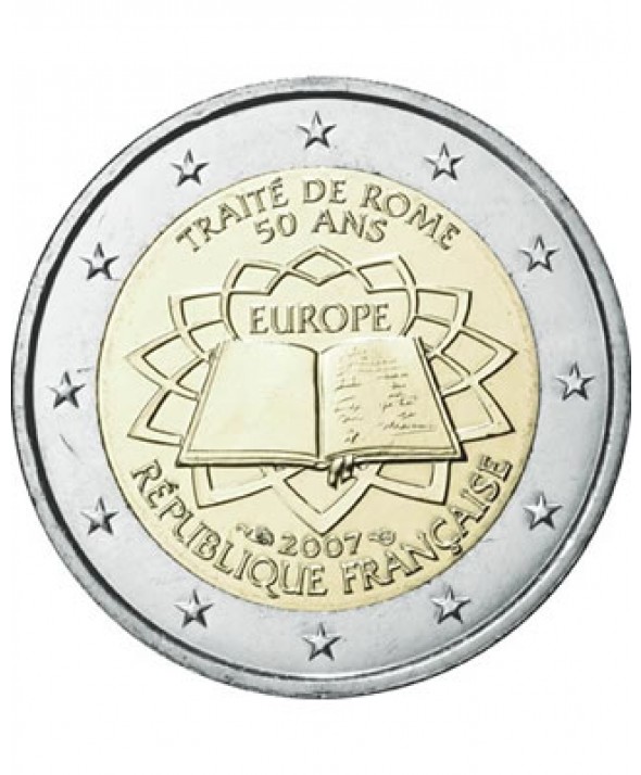 2 Euro France CINQUANTENAIRE DU TRAITÉ DE ROME 2007